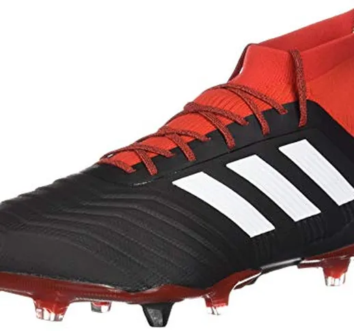 adidas Predator 18.1 FG Cleat Men's Soccer 11.5 Black-White-Red