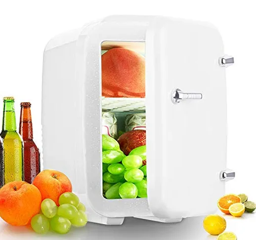 Novhome Mini Frigo 4 Litri Portabile con Funzione Caldo e Refrigerazione AC/DC 12V 45W Fri...