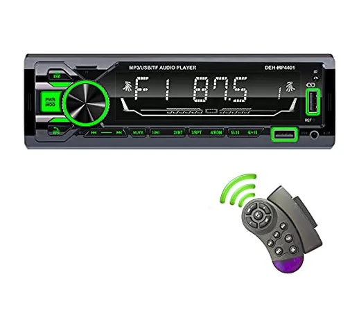 Autoradio Bluetooth, TOYOUSONIC Autoradio 1 DIN, Radio per Auto con Lettore MP3 supporto C...