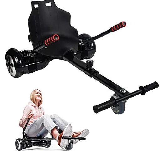 MATHIDA Hoverkart con Sedile, Hovercart Regolabile per Hover Balance Board,modello 2020, C...