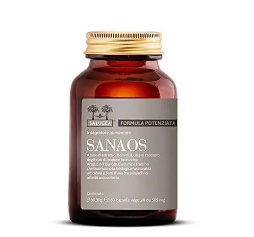 SANAOS Formula Potenziata Salugea - Integratore antinfiammatorio naturale per articolazion...