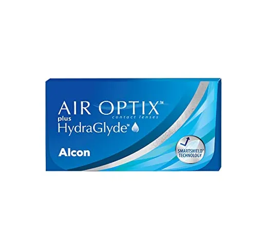 Air Optix plus HydraGlyde lenti a contatto mensili, 3 lenti, BC 8.6 mm, DIA 14.2 mm, -5.50...