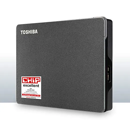 Toshiba Canvio Gaming 2TB, disco rigido esterno per Play Station e Xbox, USB 3.2, Gen 1, n...