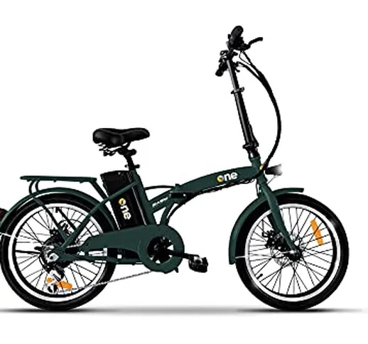 the one Bicicletta Elettrica Pieghevole A Pedalata Assistita 20" 250w Easy Forest Green, V...