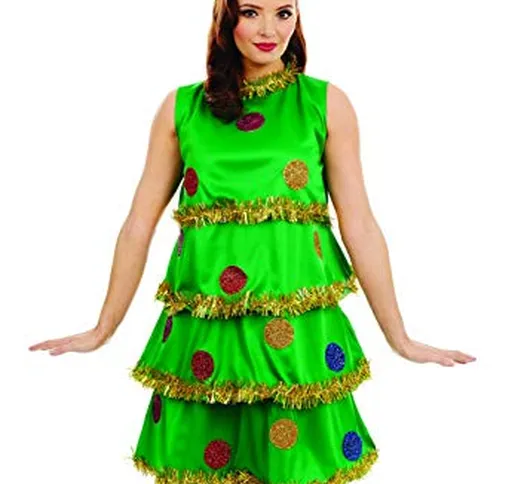 Fun Shack Verde Albero di Natale Costume per Donne - Small