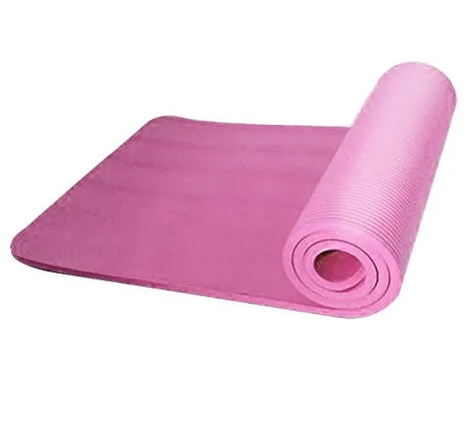 Ecisi Tappetino da Palestra per Yoga e Pilates, 10mm Antiscivolo Tappetino da Yoga per Yog...