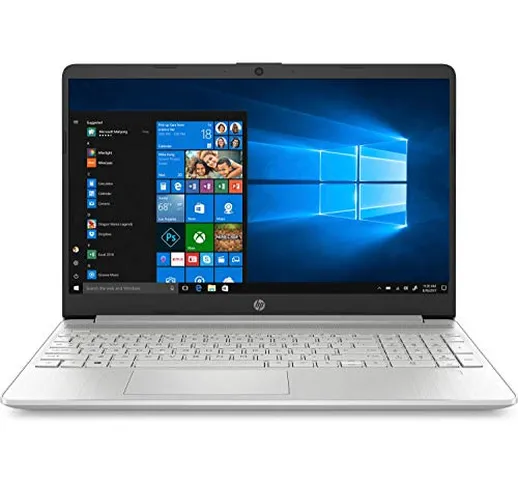 HP 15s-fq0003nl Notebook, Intel Core i3-8145U, RAM 8 GB, SSD 256 GB, Grafica Intel UHD 620...