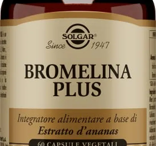 Solgar Bromelina Plus, 37 gr, 60 capsule