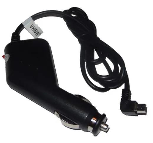 vhbw Caricabatterie da Auto (1A) con Mini-USB per Tomtom Go Traffic 630 720 730 750 920 93...