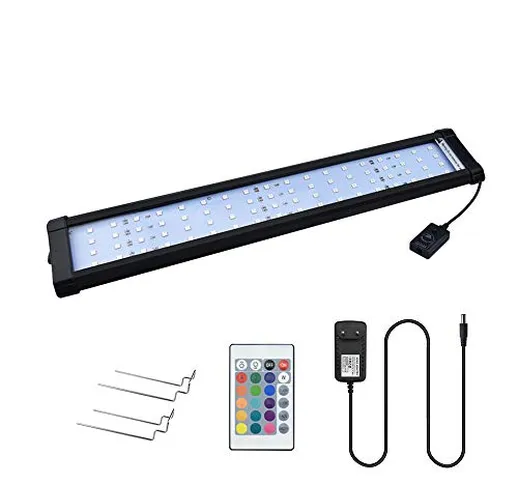 Bonlux Illuminazione a LED per acquario, lampada per acquario con timer, dimmerabile, luce...