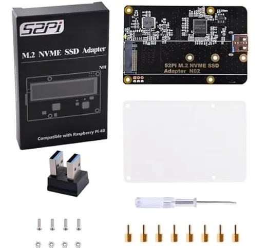 GeeekPi M.2 NVME SSD Adapter Board for Raspberry Pi 4 Model B 1GB /2GB /4GB /8GB