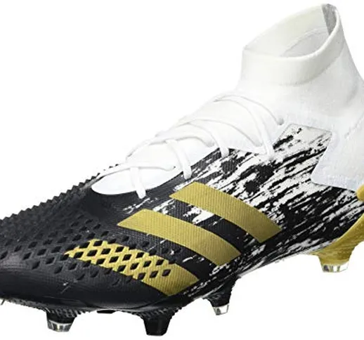 adidas Predator Mutator 20.1 Fg, Scarpe da Calcio Uomo, Ftwwht/Goldmt/Cblack, 38 EU