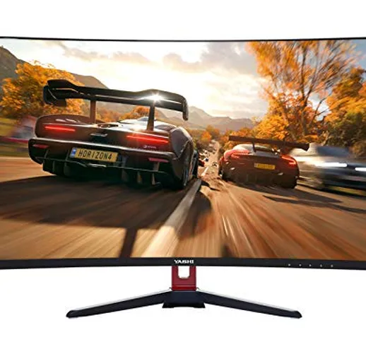 YASHI Monitor Pioneer Gaming 27" Curved, Ips, 1920x1080, 1 ms, 350 cd/m^2, 3000:1, 144Hz,...