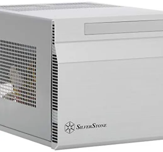 SilverStone SST-SG06S USB 3.0 - Sugo Mini-ITX Compact Computer Cube Case, 300W, argento