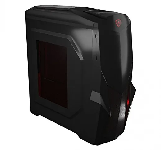 Mars Gaming MC416, caja PC Micro ATX, ventana acrílica LED rojo, 7 slot, USB 3.0