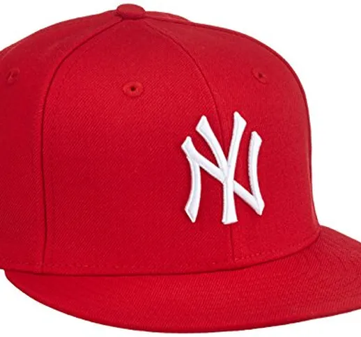 New Era K 5950 MLB League Basic York Yankees - Cappello da Bambini, Colore Rosso, Taglia 6...