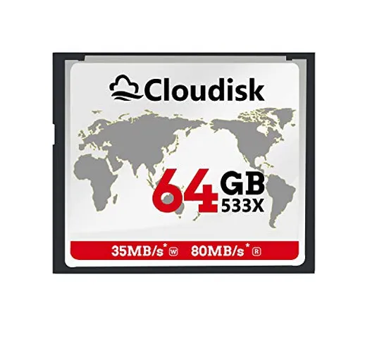Cloudisk 64 gb Prestazioni della scheda di memoria 64GB Compact Flash della scheda CF per...