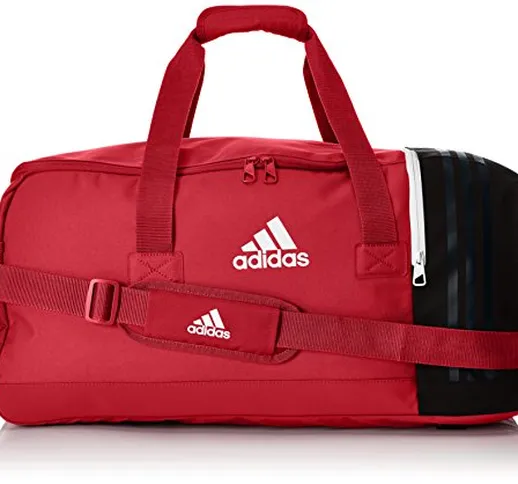 Adidas TIRO TB M Borsa Sportiva Unisex - Adulto, Multicolore (Scarle/ Nero/ Bianco), M