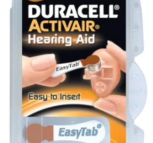 Duracell - 6 Batterie Activair Tipo 312 per apparecchi acustici, Confezione da 10