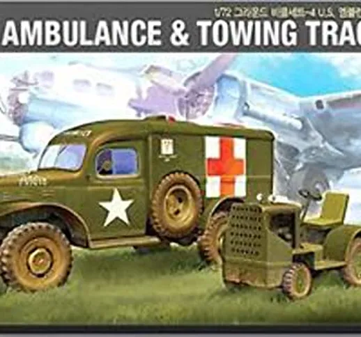 Academy 1:72 - WWII US Ambulance & Towing Tractor (ACA13403)