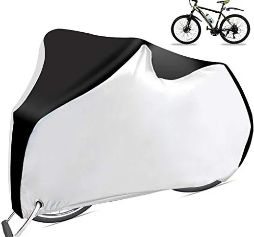 Cymax Copri Bicicletta Impermeabile Telo Copribici Copertura Antipolveri Anti-UV per Bicic...