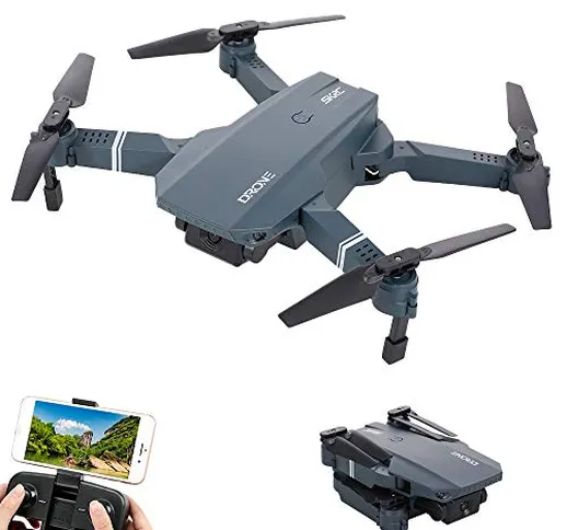Goolsky Drone S107 con Fotocamera Droni RC WiFi FPV Drone 4K Traiettoria della Fotocamera...