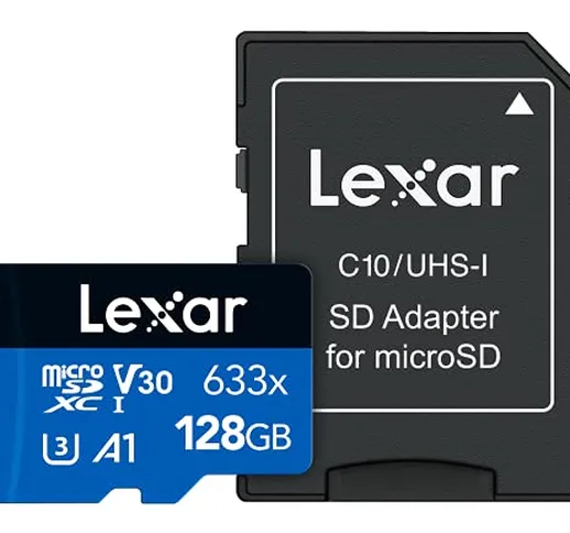 Lexar Schede ad alte prestazioni 633x 128GB microSDXC UHS-I