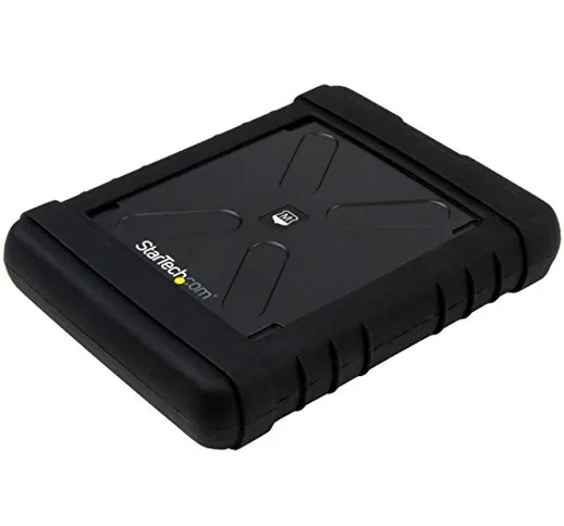 Startech.Com Box Esterno Robusto per Hard Drive, Case Esterno Anti-Shock USB 3.0 a 2.5" Sa...