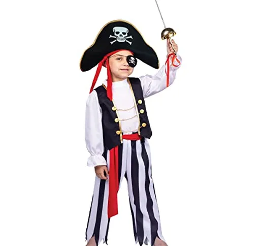 Dress Up America Costume da pirata per ragazzi - Set di costumi da pirata per bambini - Il...