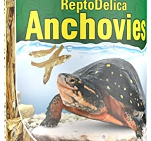 Tetra ReptoDelica Anchovies Turtle Food - Mangime Naturale Composto al 100% da Piccoli Pes...