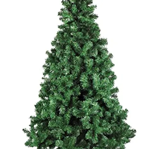 Albero di Natale TOFANE Verde Rami Fissi con Apertura ad Ombrello Realistico (180 cm)