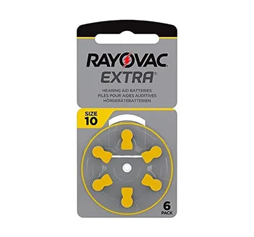 6 x RAYOVAC Extra Advanced con Active Core Technology 10 – l'ultima generazione di batteri...