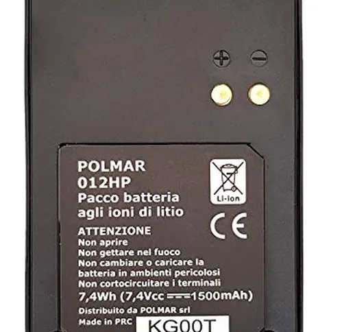POLMAR PX-012HP PACCO BATTERIA ORIGINALE LI-ION 7.4V - 1500Mah PER NAVY-012/010/06