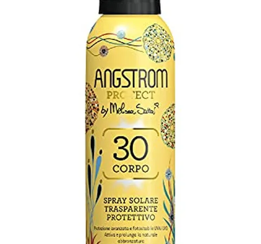 Angstrom Protect Spray Solare Trasparente, Protezione Solare Corpo 30, Spray Solare Limite...