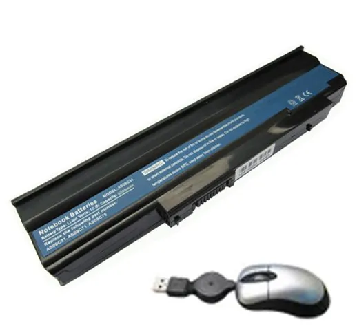 Amsahr 5635-05 6 Cell 4400 mAh batteria di ricambio per Acer 5635, Extensa: 5220-101G08MI,...