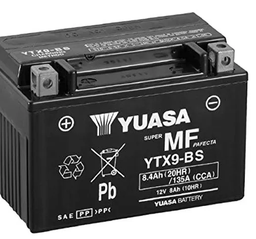 Yuasa Batteria di ricambio YTX9-BS 12V
