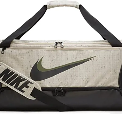 Nike CU9511 Brasilia Borsa sportiva Unisex - adulto stone/black/black 1SIZE