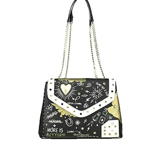 Gio Cellini Borsa catene hearts nero