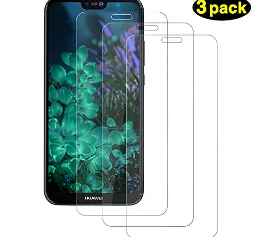 DOSMUNG [3 Pack Vetro Temperato per Huawei P20 Lite, Pellicola Protettiva per Huawei P20 L...