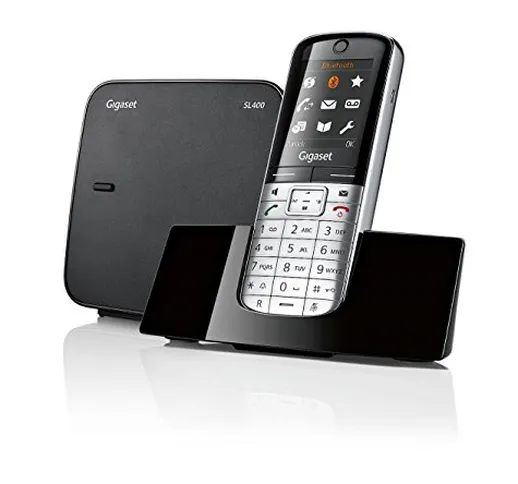Gigaset SL400 High End Telefono Cordless, Display a Colori, Connessione USB, Bluetooth, Me...