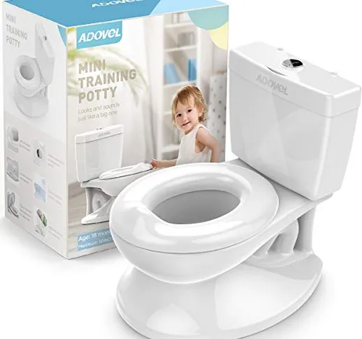 ADOVEL Vasino per Bambini, Simulazione Antischizzo Toilette, Funzione Antiscivolo Oltre 18...