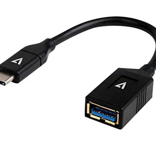 V7 V7U3C-BLK-1E Cavo Adattatore da USB-C (m) a USB 3.0 (f)