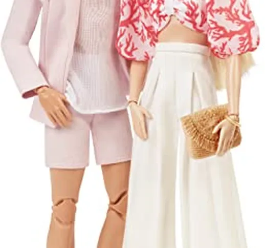 Barbie - Set @BarbieStyle Barbie e Ken, 2 bambole da collezione, vestiti con costumi da ba...