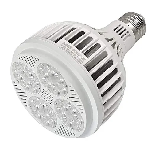 MENGS Faretto LED E27 PAR30 25W sostituisce lampadine alogene da 200W, 3100lm, bianco neut...