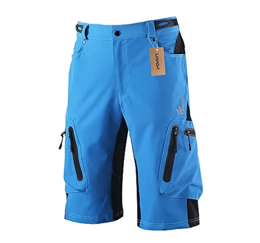 Lixada Pantaloncini MTB Uomo Pantaloncini Ciclismo Biciclette Bici MTB Pantaloni Shorts Tr...