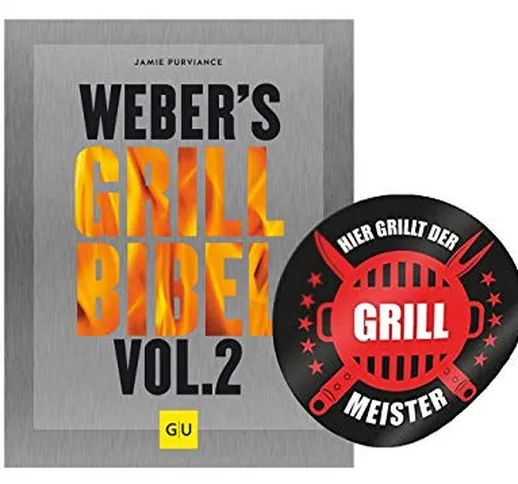 Weber Weber's Grillbibel Vol. Collectix - 2 Adesivi per Barbecue a Forma di Libro