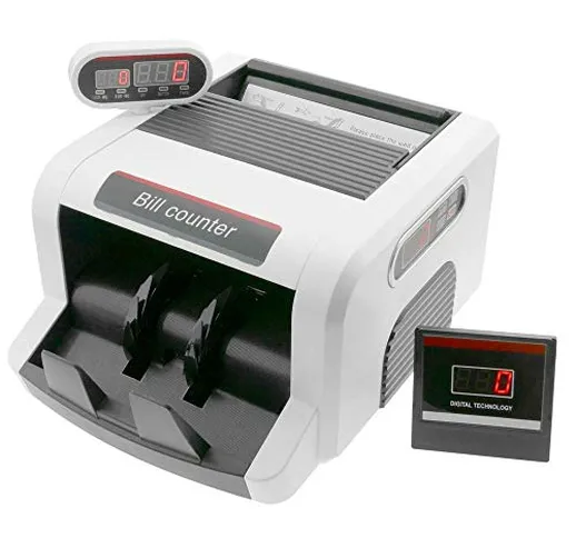 PrimeMatik - Contatore di Banconote con Doppio Display e rilevazioni UV MG1 MG2