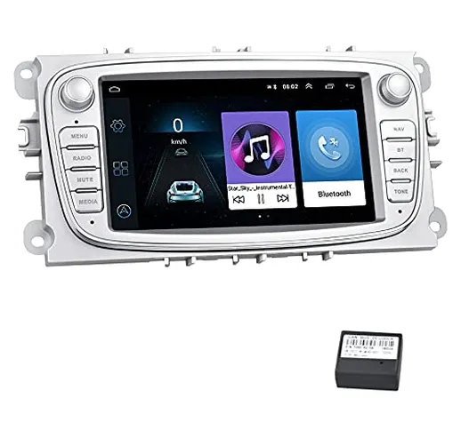 Android Autoradio per Ford GPS Navigatore CAMECHO Touch Screen capacitivo da 7 pollici Aut...