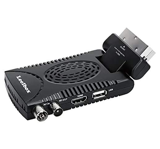 Decoder Digitale Terrestre, Leelbox Decoder Ricevitore Digitale DVB-T2 TV SCART HDMI 1080P...