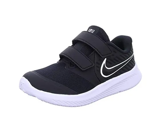 Nike Star Runner 2 (TDV), Scarpe da Ginnastica Unisex-Bimbi 0-24, Nero (Black/White/Black/...